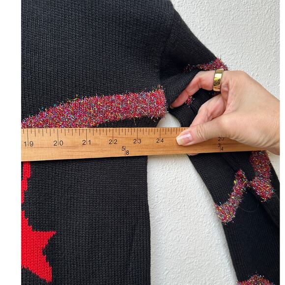 Forever 21 Plus 2X Black Sequin Ugly Christmas Sweater Dress - Picture 11 of 12